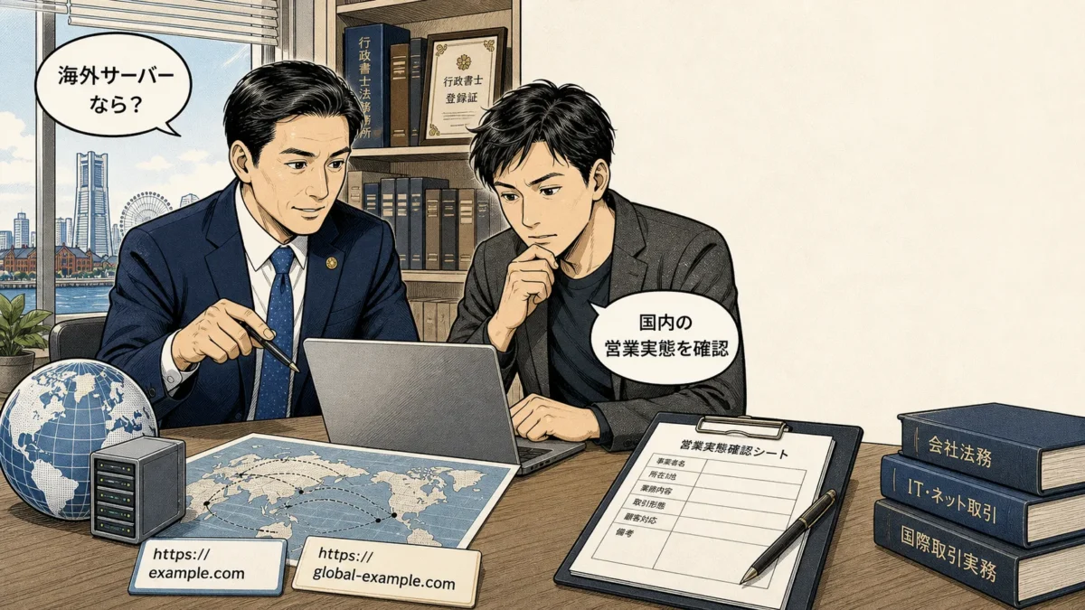 海外サーバー・海外プラットフォームでも届出は必要？映像送信型性風俗特殊営業の確認ポイント