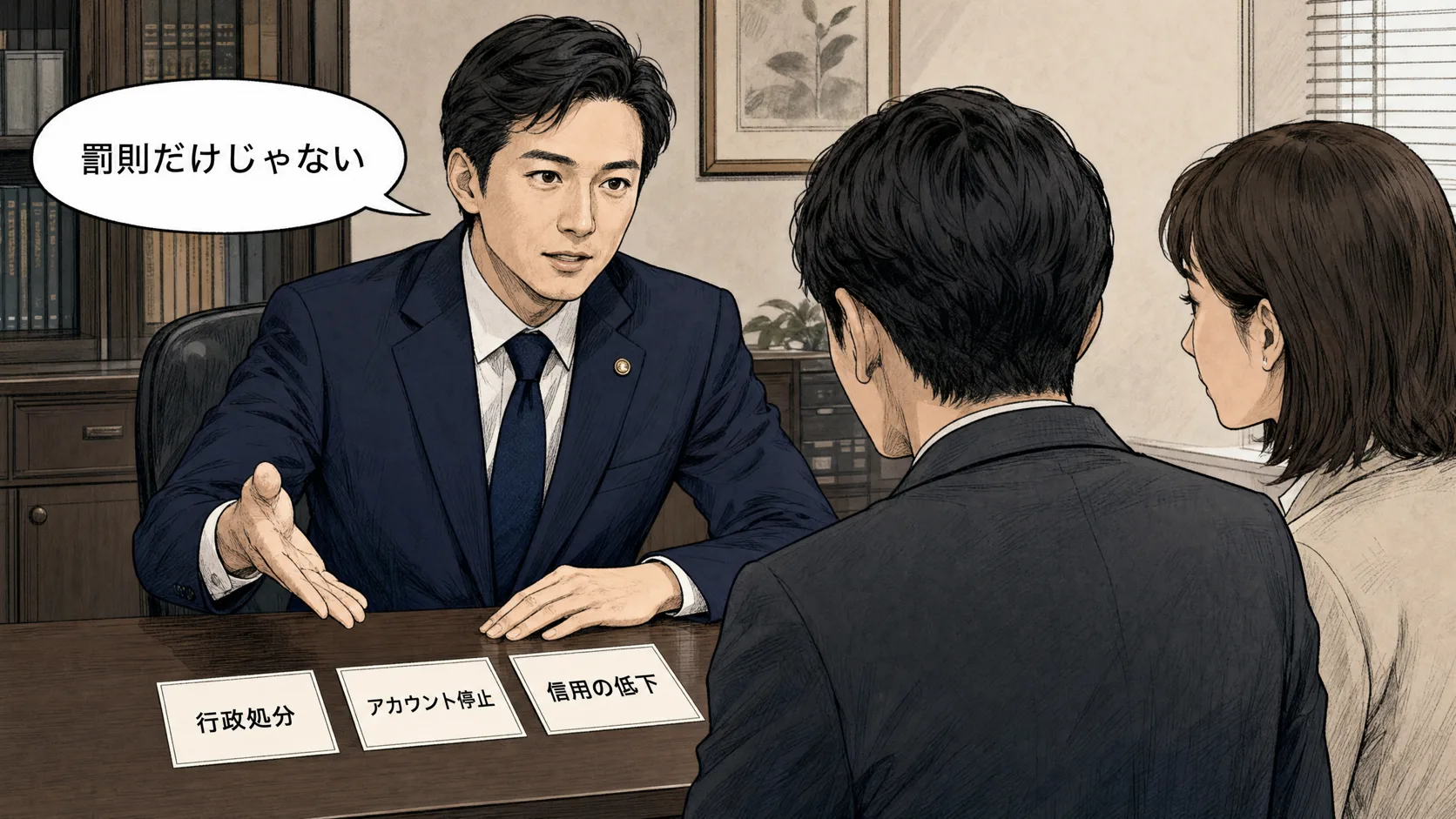 無届が招く罰則以外のリスクを整理する場面